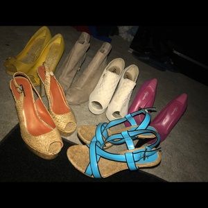 Heels $20 for one pair but $80 for all 6 pair.